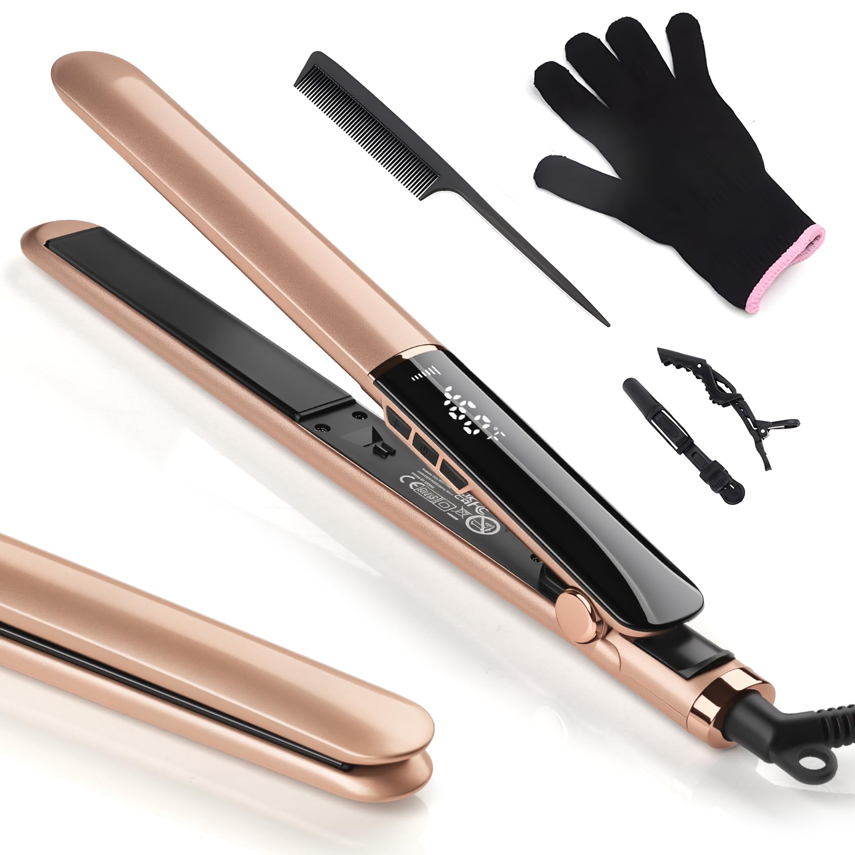 Amazon.com : Hair Straightener with Ceramic Floating Plates for